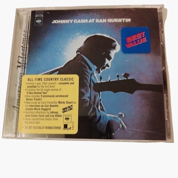 Johnny Cash At San Quentin 1969 Concert Remastered CD Album - Picture 1 of 6